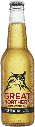 Coles Great Northern Super Crisp Lager Bottles offer
