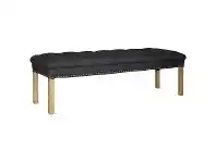 Simpson Tufted Fabirc Ottoman Bench, Charcoal