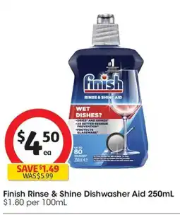 Coles Rinse & Shine Dishwasher Aid offer