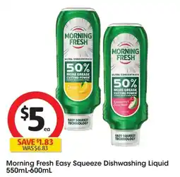 Coles Easy Squeeze Dishwashing Liquid offer