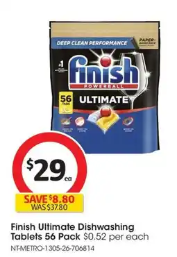 Coles Ultimate Dishwashing Tablets offer