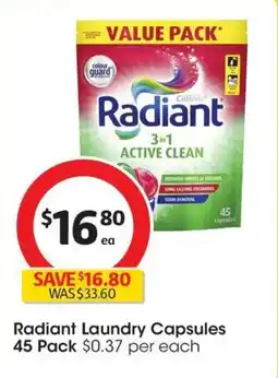 Coles Laundry Capsules offer