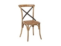 LivingStyles Denver Cross Back Elm Timber Dining Chair offer