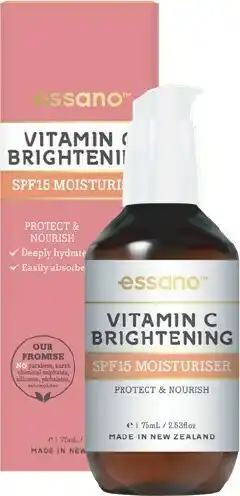 Priceline Essano Vitamin C Brightening SPF15 Moisturiser 75mL offer