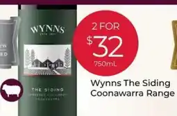 Porters Wynns the siding coonawarra range offer