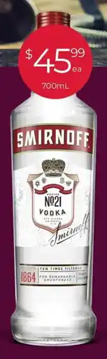 Porters Smirnoff offer