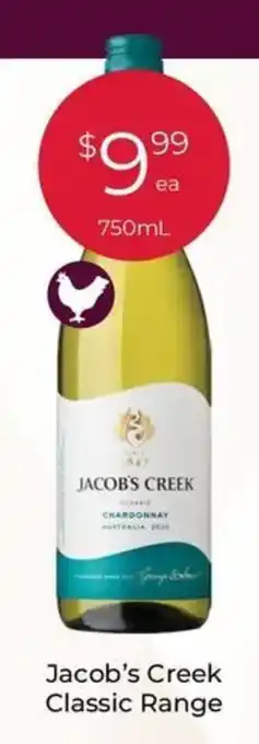 Porters Jacob's creek classic range offer