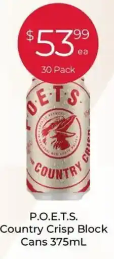 Porters P.o.e.t.s. country crisp block cans offer