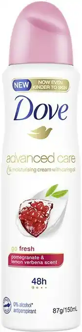 Priceline Dove Advanced Care Antiperspirant Deodorant Go Fresh 150mL offer