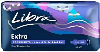 Priceline Libra Goodnights Extra Long & Wide Pads 6 Pack offer