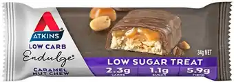 Atkins Endulge Caramel Nut Chew Bar 34g