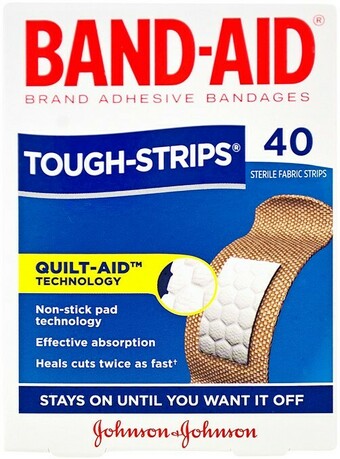 Band-Aid Tough Strips, Regular 40 Pack