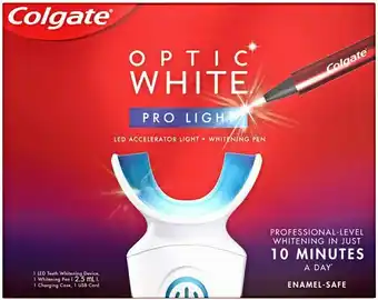 Priceline Colgate Optic White Pro Light At Home Whitening Kit 1 Kit offer
