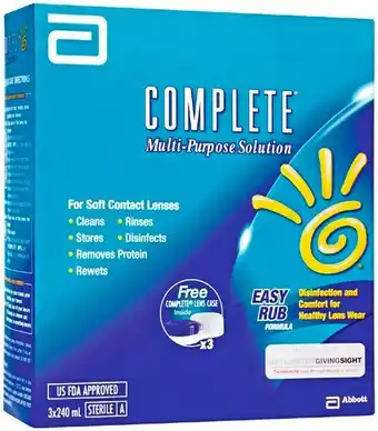 Priceline Complete Multi Purpose Solution 3x240mL offer