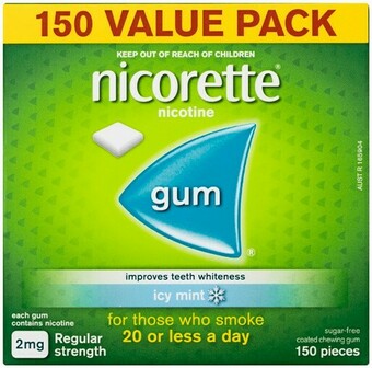 Priceline Nicorette® Gum Icy Mint 2mg 150 Pack offer