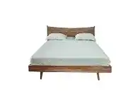 LivingStyles Borly Mountain Ash Timber Platform Bed, Queen offer