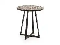 LivingStyles Alford Stone Mosaic Topped Steel Indoor / Outdoor Round Cocktail Table, 70cm offer