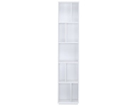 LivingStyles Tristan Ultra Slim Bookcase, White offer