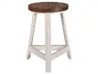 LivingStyles Rack Commercial Grade Metal Stool with Timber Seat offer