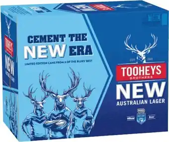 Coles Tooheys New Block Can 30x375mL offer