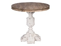 LivingStyles Eadburg Fir Timber Top Round Dining Table, 80cm offer