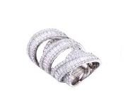 Bevilles Jewellery Gina Liano Large Baguette and Round Ring - N offer