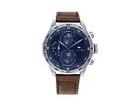 Bevilles Jewellery Tommy Hilfiger Trent Multifunction Blue and Brown Watch 1791807 offer