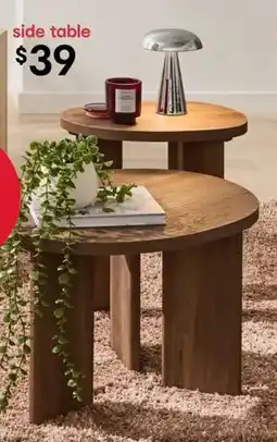 Kmart Set of 2 Walnut Side Tables offer