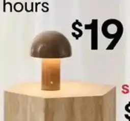 Kmart Inaya Portable Rechargeable Lamp - Taupe offer