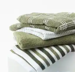 Kmart Green Check Terry Tea Towel offer