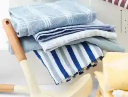 Kmart Blue Check Terry Tea Towel offer