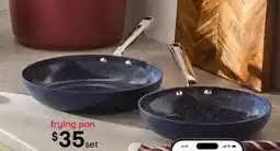 Kmart Ceramic Coated Fry Pans - Blue offer