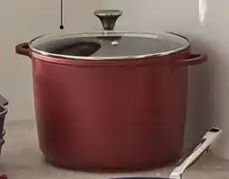 Kmart Cast Aluminium Stock Pot - Red offer
