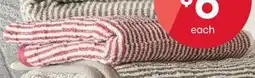 Kmart Micro Stripe Cotton Bath Towel - Port offer