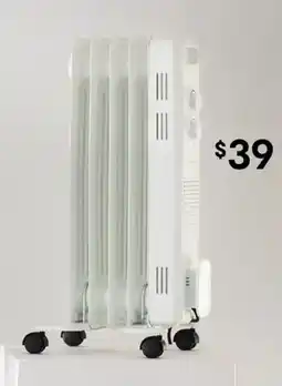 Kmart 5 Fin Oil Heater - White offer