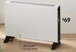 Kmart Convection LED Heater with Timer offer