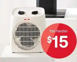 Kmart Fan Heater - White offer