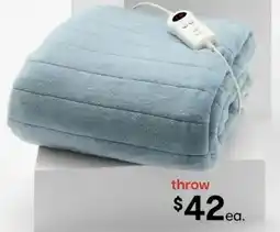 Kmart Heated Throw Sherpa offer