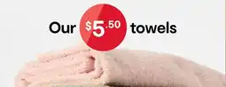Kmart Edan Cotton Bath Towel - Pink offer