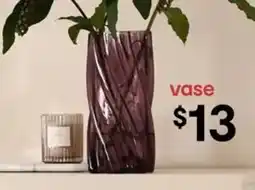 Kmart Port Twist Glass Vase offer