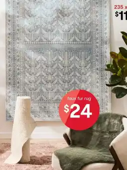 Kmart Emi Wool Blend Rug - Blue, Large offer