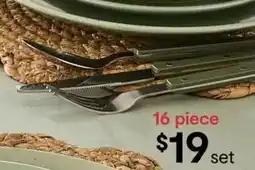 Kmart 16 Piece Forest Cutlery Set offer