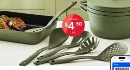 Kmart Set of 5 Utensils - Green offer