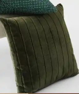 Kmart Faux Fur Cushion - Green offer