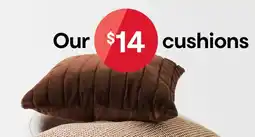 Kmart Faux Fur Cushion - Brown offer