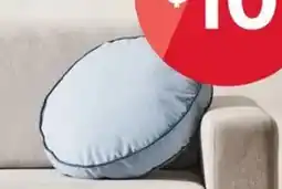 Kmart Velvet Round Cushion - Blue offer