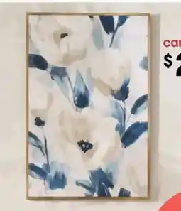 Kmart Indigo Bloom Framed Canvas offer
