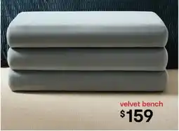 Kmart Aleks Velvet Storage Bench offer