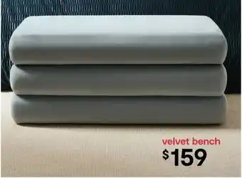 Aleks Velvet Storage Bench