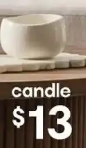 Kmart Curved Ceramic Candle offer